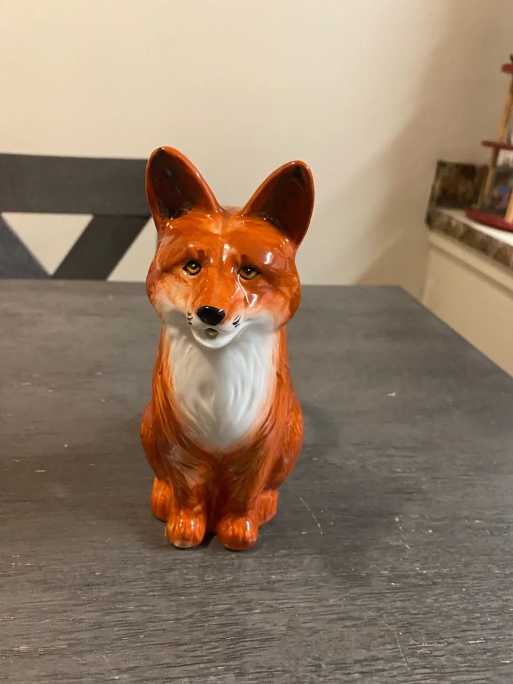 Orange Ceramic Fox Pitcher